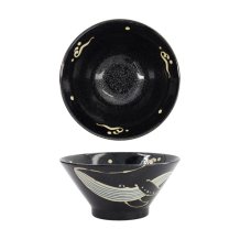 Reisschale Kawaii Black Whale, Porzellan, 1,25 L