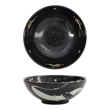 Ramenschale Kawaii Black Whale, Porzellan, 1,45 L