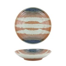 TDS, Deep Suisho Plate, Aka-cha, Ø 23 x 5cm, Brown, Item No. 34251