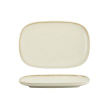 Oval Plate Umizuna Beige, Porcelain, 24 &times; 16 &times; 2 cm