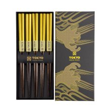 TDS, Chopstick Set, Kitchenware, 5 pair, 22,5 cm, Item No. 4496