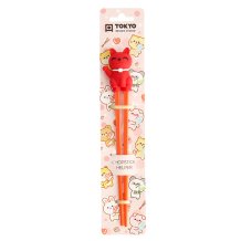 TDS, Kids-Chopsticks , Kitchenware, 22 cm, Lucky Cat, Red - Item No. 4663