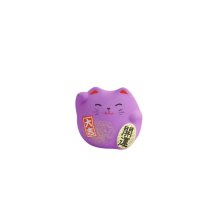 TDS, Lucky Cat, Decoration, Purple, 5.5 cm - Item No. 6150