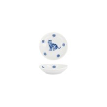 Sauce Bowl Kawaii Hananeko Cat Blue, Porcelain, &Oslash; 9.8 cm