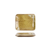 Sushi Plate Mino Craft Brown, Stoneware, 14.5 &times; 12 cm