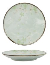TDS, Plate, Green Cosmos, Ø 19.5cmx3cm, Item No. 7801