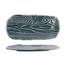 Serving Plate Mino Craft Grey, Blue, Stoneware, 31 &times; 14.5 cm