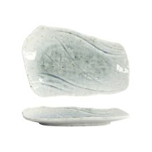 Serving Plate Mino Craft White, Stoneware, 26 &times; 17.8 cm