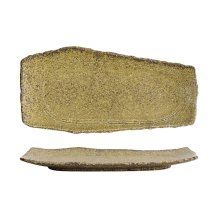 Serving Plate Mino Craft Brown, Stoneware, 32.4 &times; 16 cm