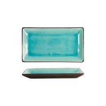 Sushi-Platte Glassy Turquoise, 21,5 &times; 12,7 cm