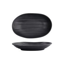 Sushi Plate Zen Black, Melamine, 23 &times; 14.5 &times; 3.5 cm